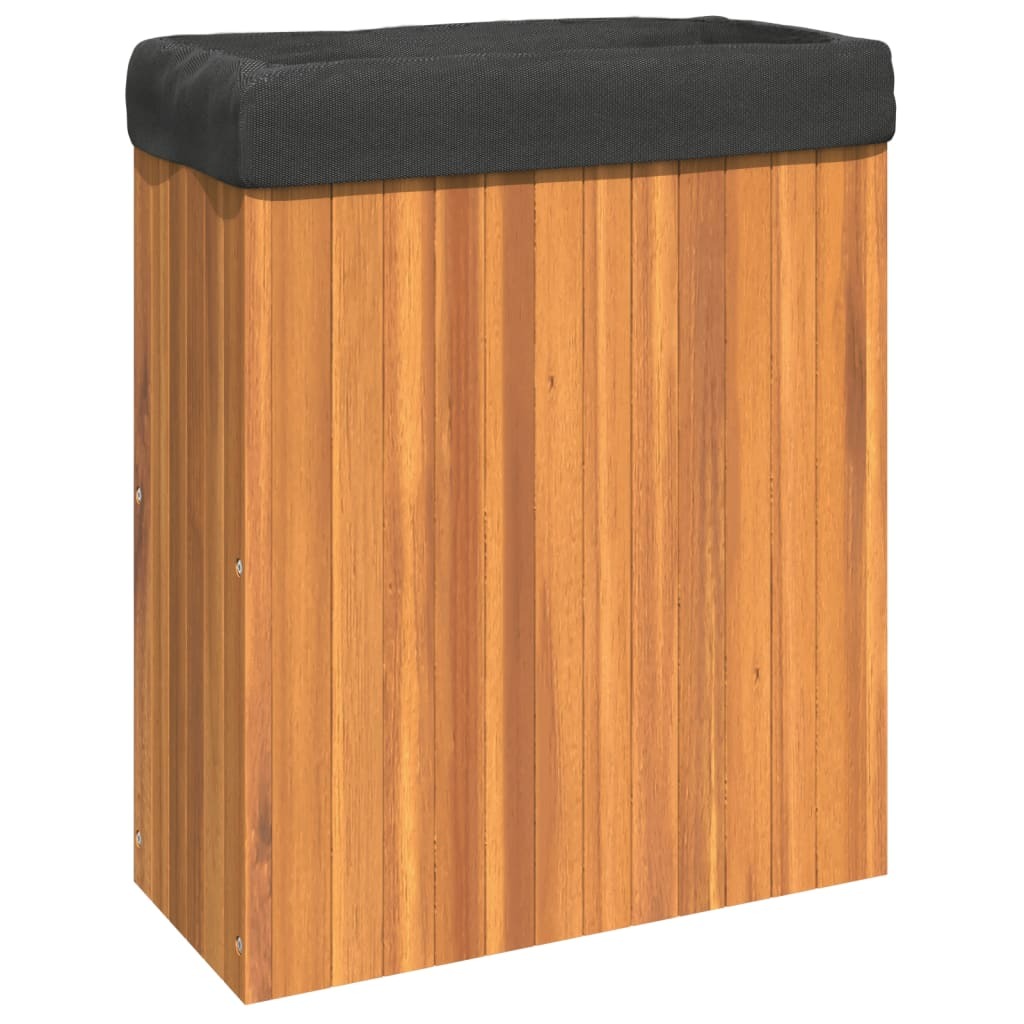 Garden Planter Solid Acacia Wood Multi Function Indoor Outdoor 59x27.5x70cm