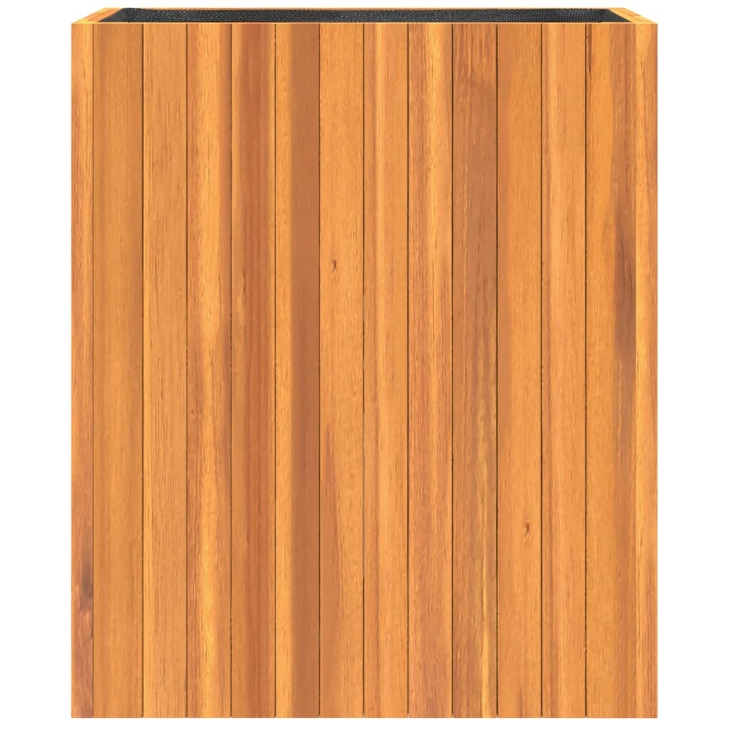 Garden Planter Solid Acacia Wood Multi Function Indoor Outdoor 59x27.5x70cm