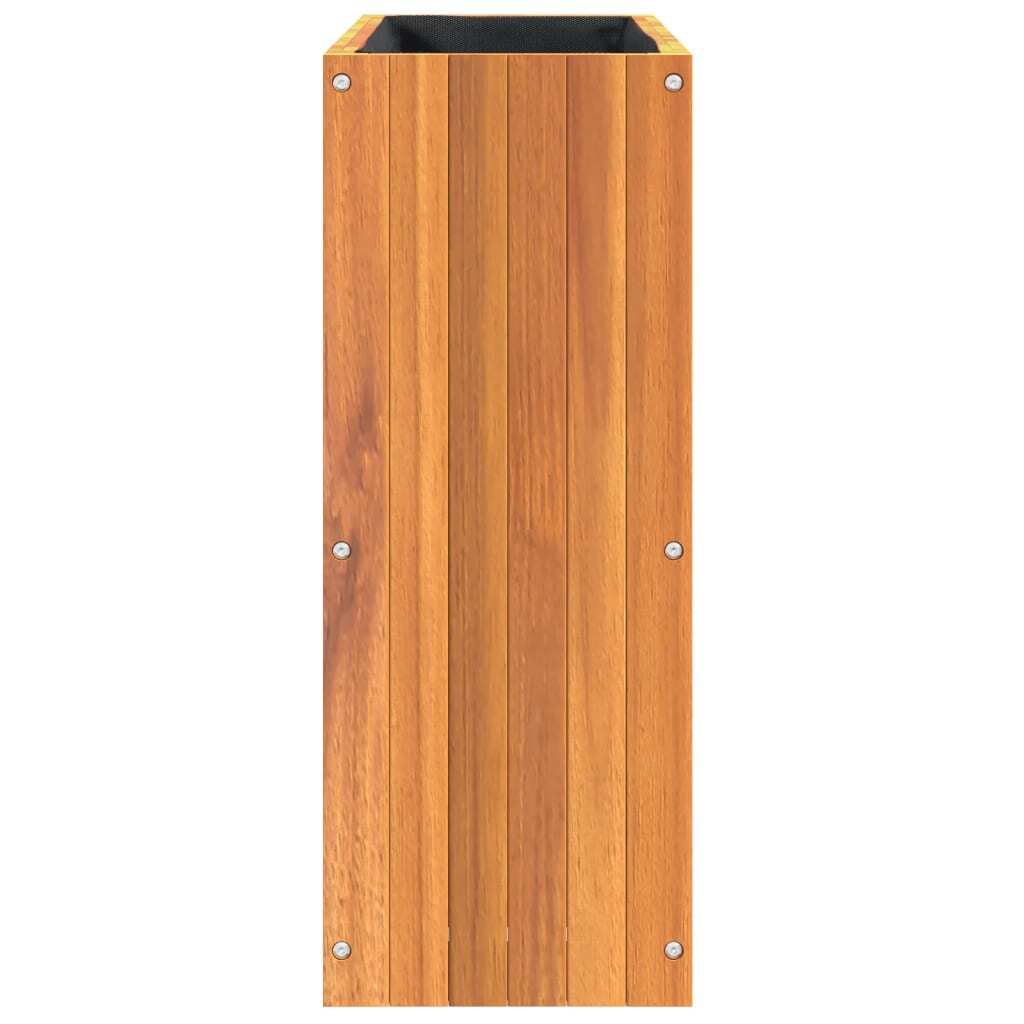 Garden Planter Solid Acacia Wood Multi Function Indoor Outdoor 59x27.5x70cm