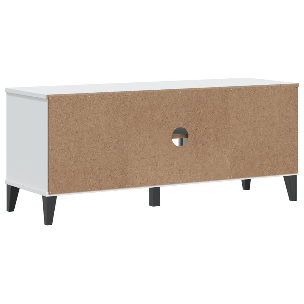 Shoe Bench VIKEN Engineered Wood Storage Seat Handle Hallway 106x35x45cm White