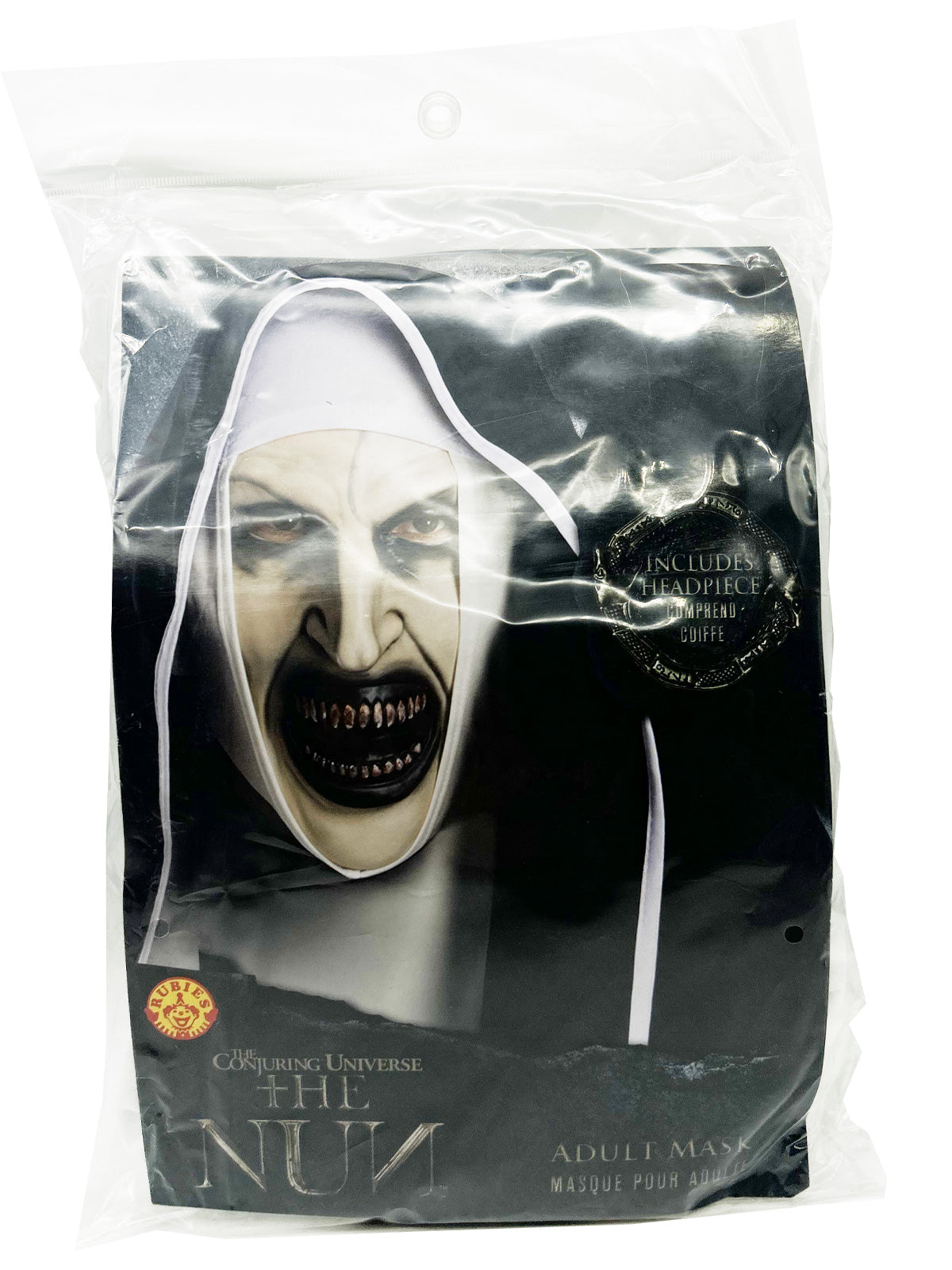 The Nun 3/4 Mask With Headpiece - Adult