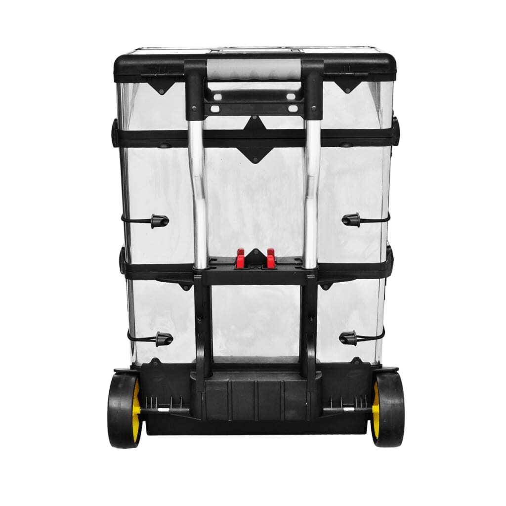 Rolling Tool Box 3-Part 2 Wheels Stainless Steel Storage Drawers