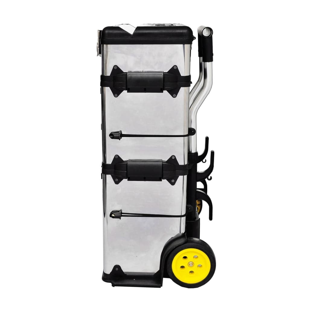 Rolling Tool Box 3-Part 2 Wheels Stainless Steel Storage Drawers