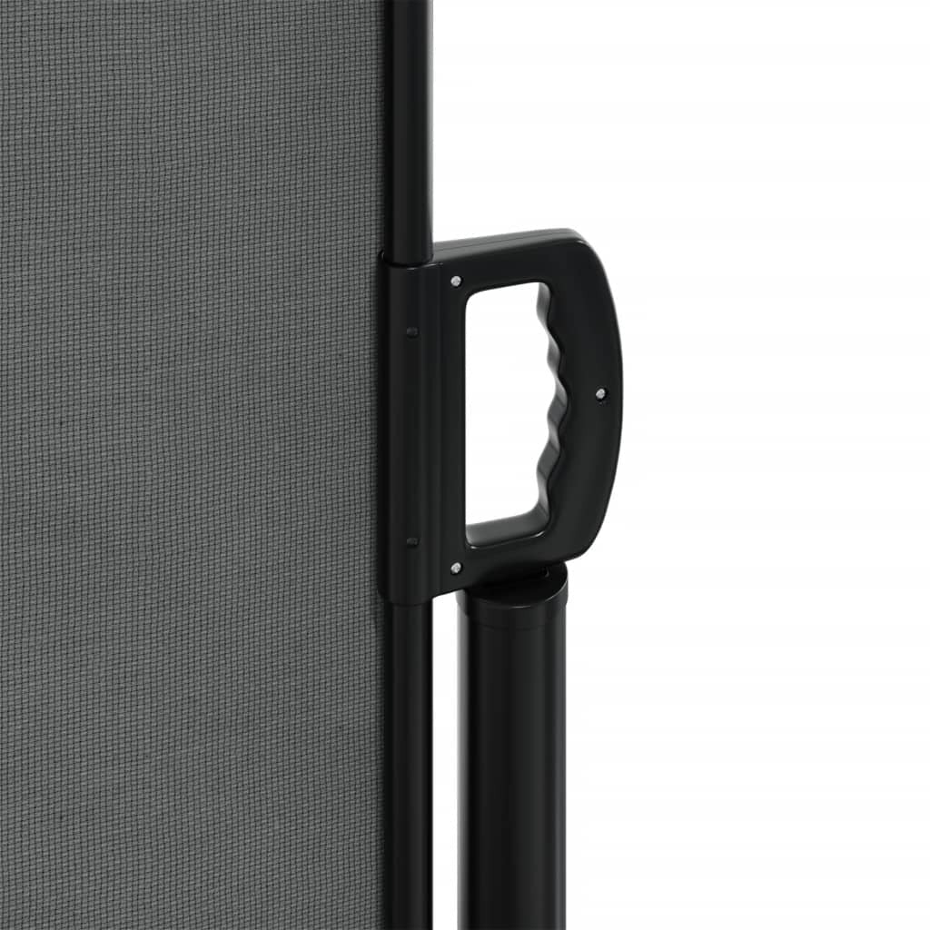 Retractable Side Awning Privacy Screen Outdoor Patio 200x600cm Anthracite