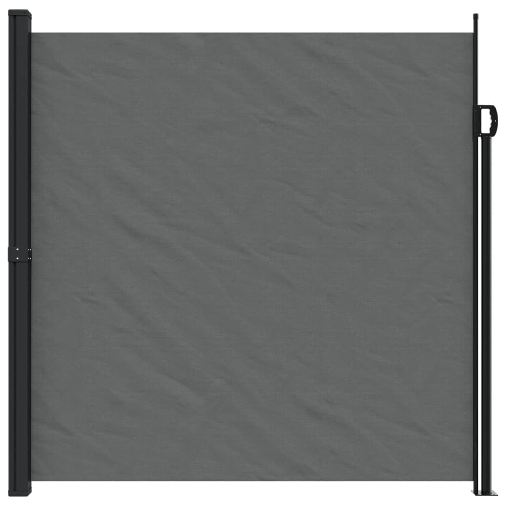 Retractable Side Awning Privacy Screen Outdoor Patio 200x600cm Anthracite
