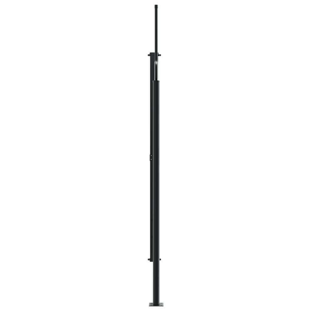 Retractable Side Awning Privacy Screen Outdoor Patio 200x600cm Anthracite