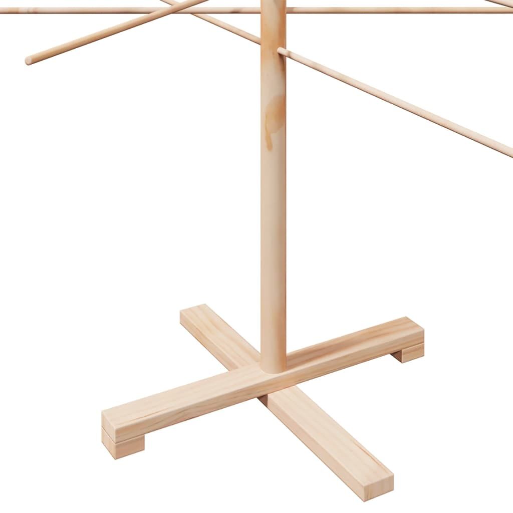 Wooden Christmas Tree 210cm Solid Pine Wood DIY Decor Bamboo Branches Rustic