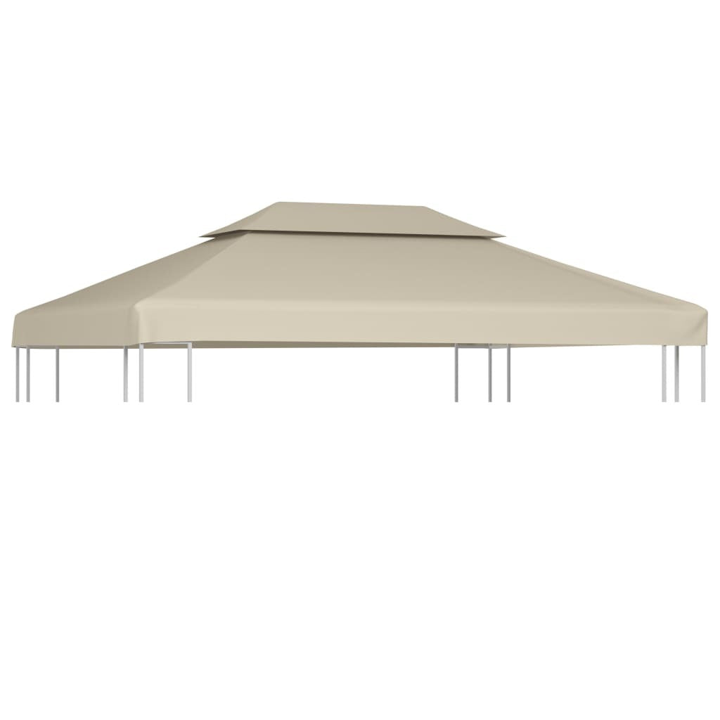 Water-proof Gazebo Cover Canopy Replacement 310 g / mÂ² Beige 3 x 4 m