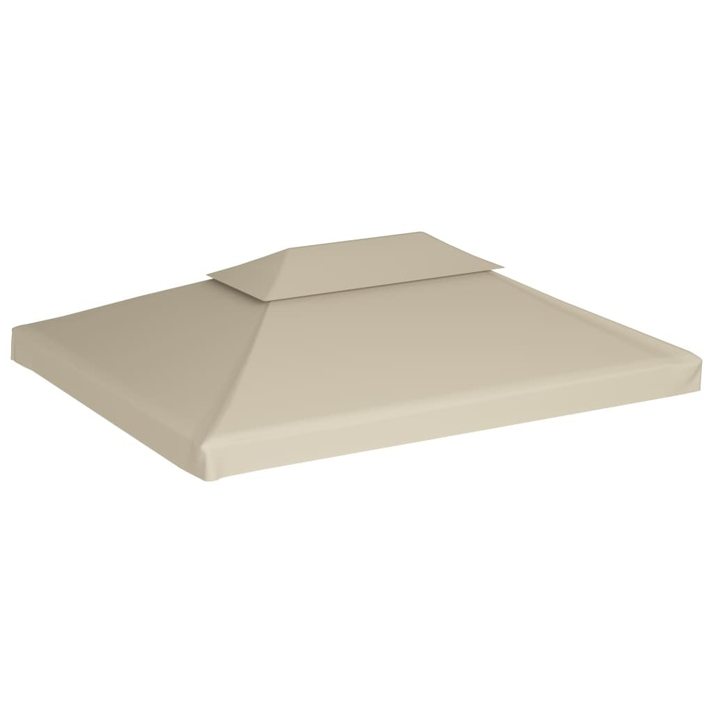 Water-proof Gazebo Cover Canopy Replacement 310 g / mÂ² Beige 3 x 4 m