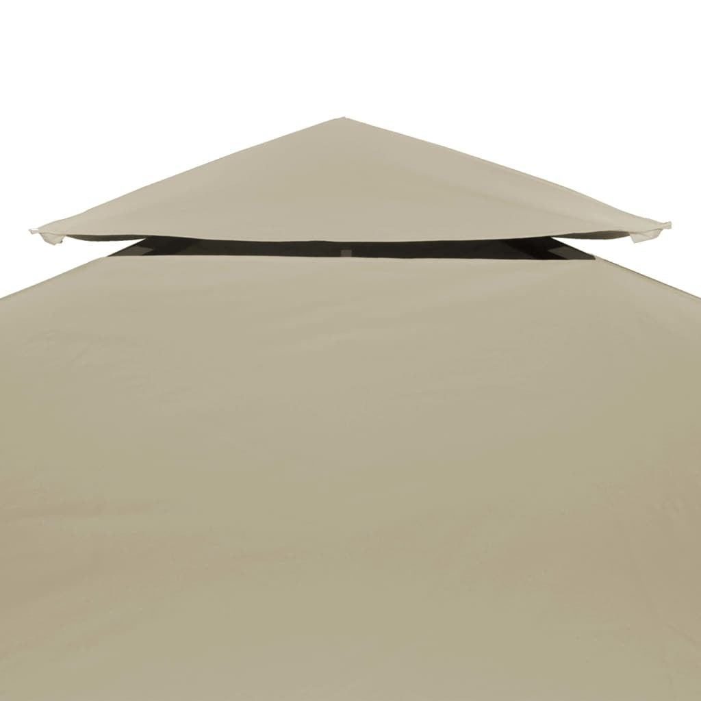 Water-proof Gazebo Cover Canopy Replacement 310 g / mÂ² Beige 3 x 4 m