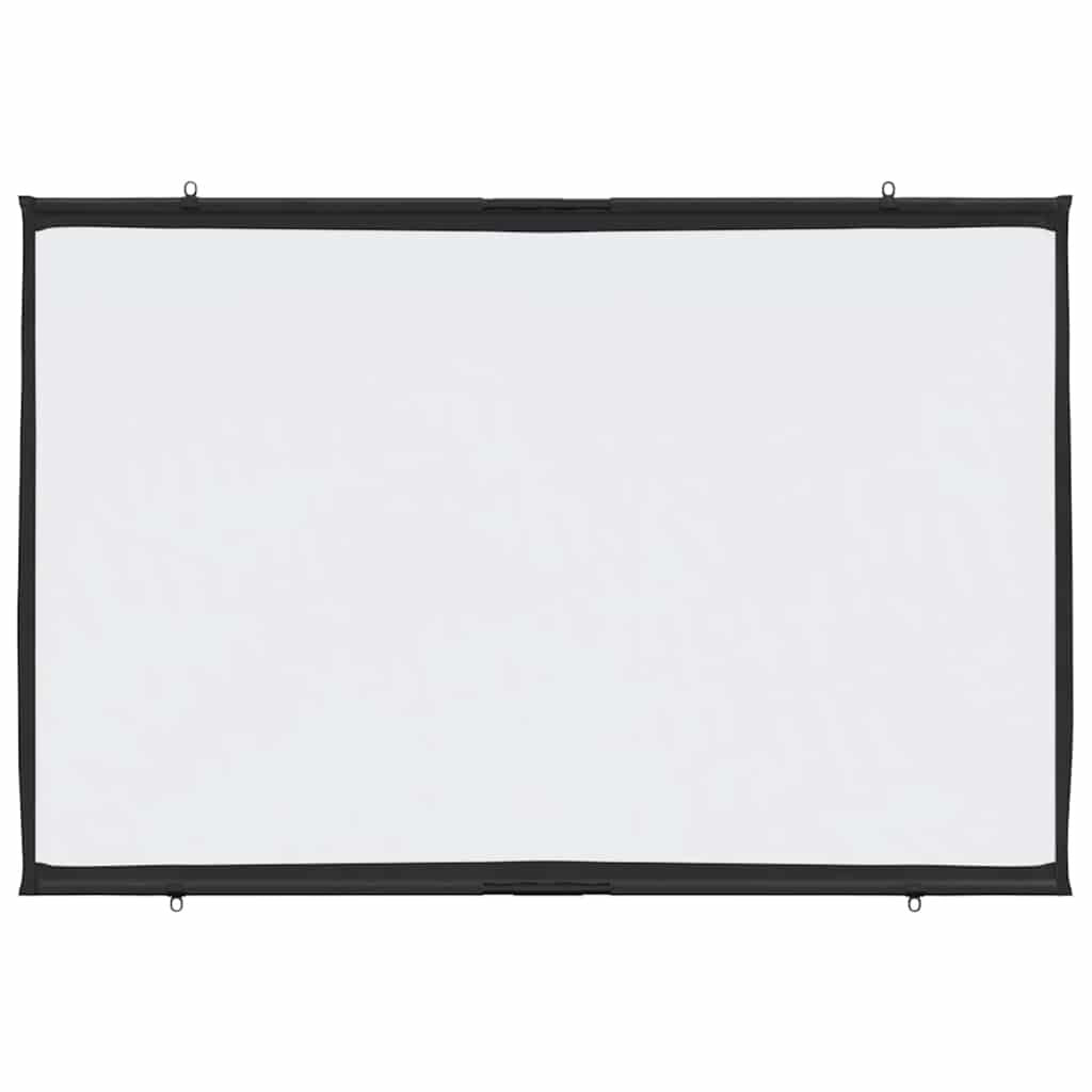Projection Screen 60 Inch 16:9 Wall Hanging Matte Home Theater Portable White