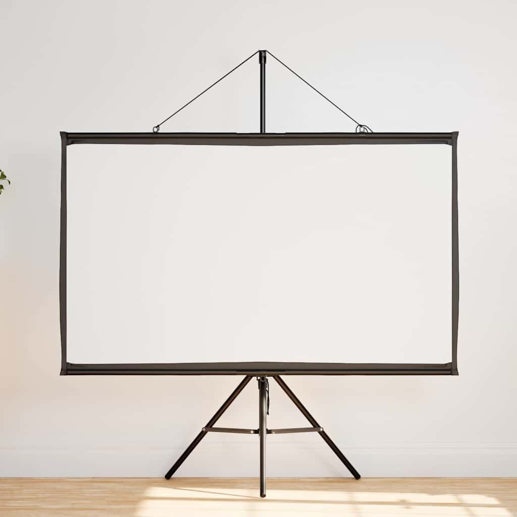 Projection Screen with Tripod Stand 50 Inch 16:9 Matte Portable Home White