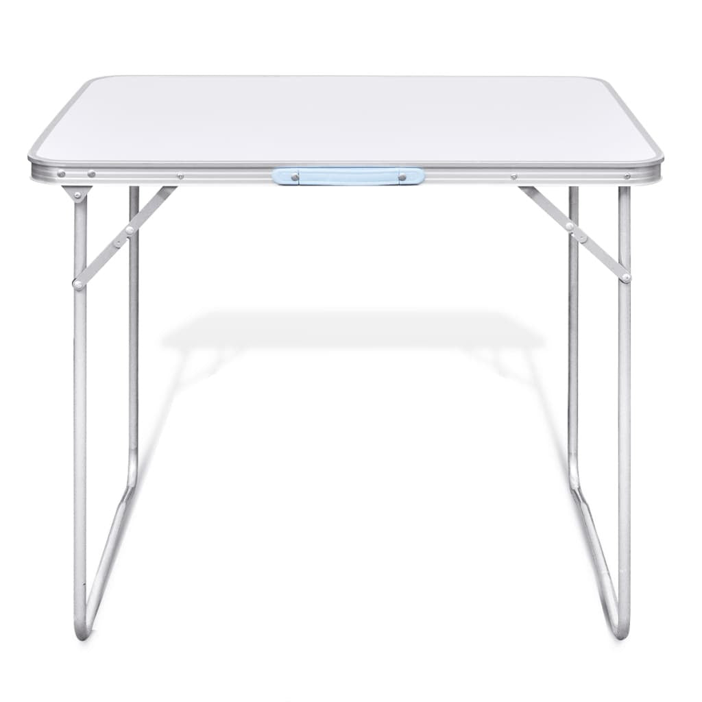 Foldable Camping Table with Metal Frame 80 x 60 cm