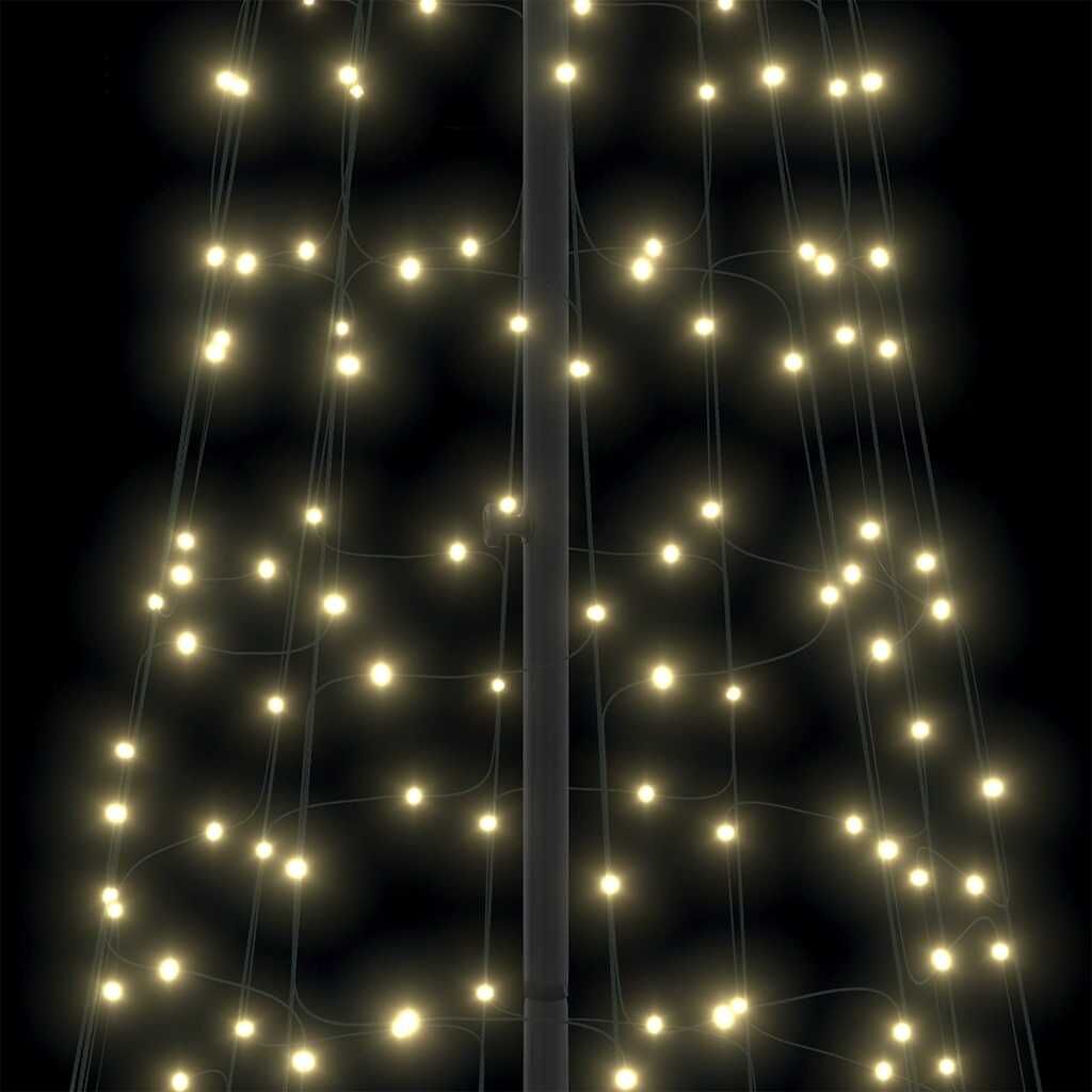 LED Christmas Tree Warm White 138 x 138 x 400 cm Iron