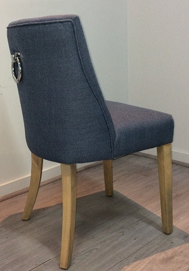 Ophelia Dining Chair Denim Blue – Modern Upholstered Accent Chair for Dining Room