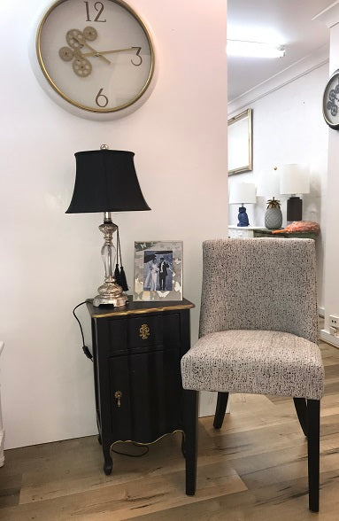 Ophelia Dining Chair Tweed – Modern Upholstered Accent Chair for Dining Room