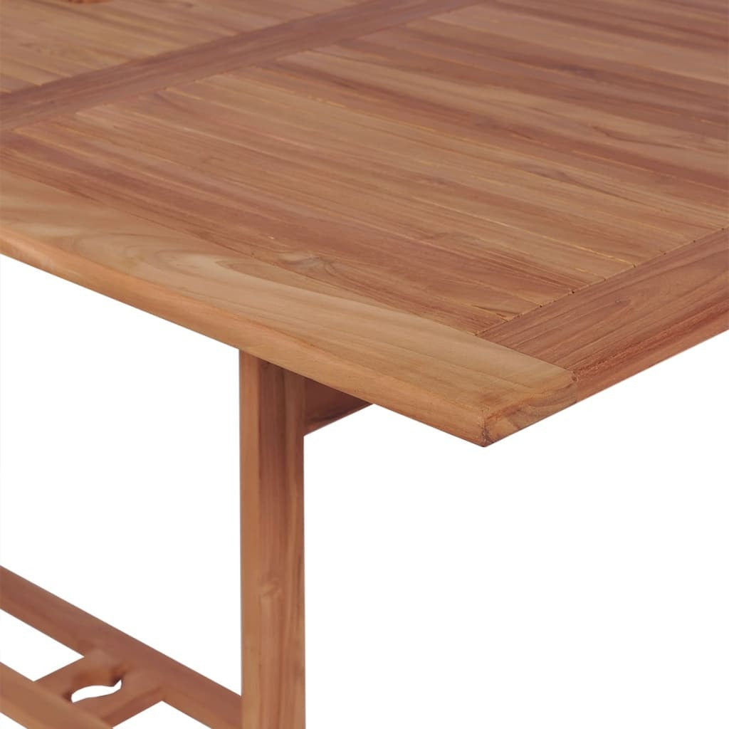 Garden Table Solid Teak Wood Outdoor Dining Patio Furniture Natural