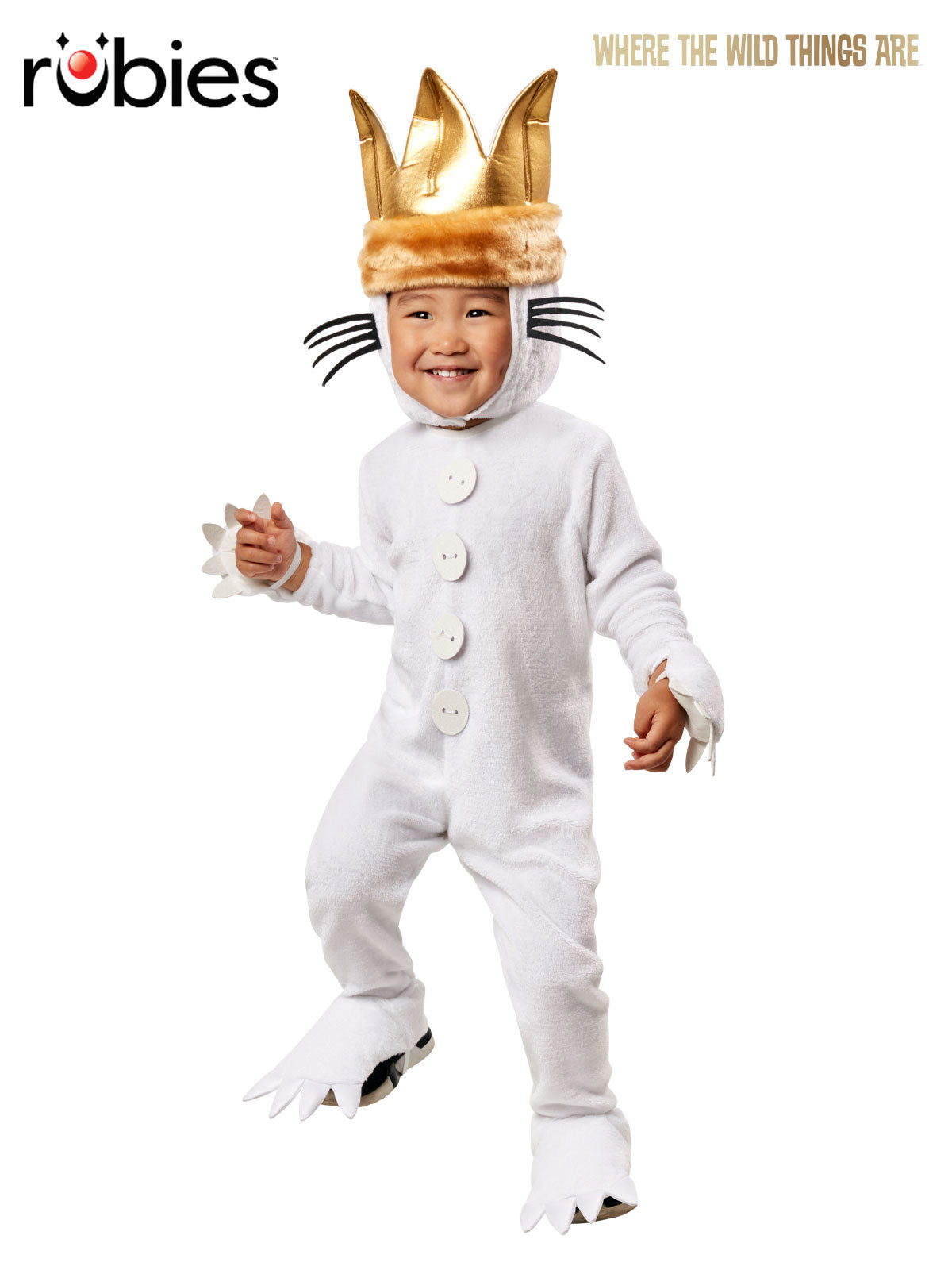 Max Deluxe Costume Child Jumpsuit with Crown and Tail