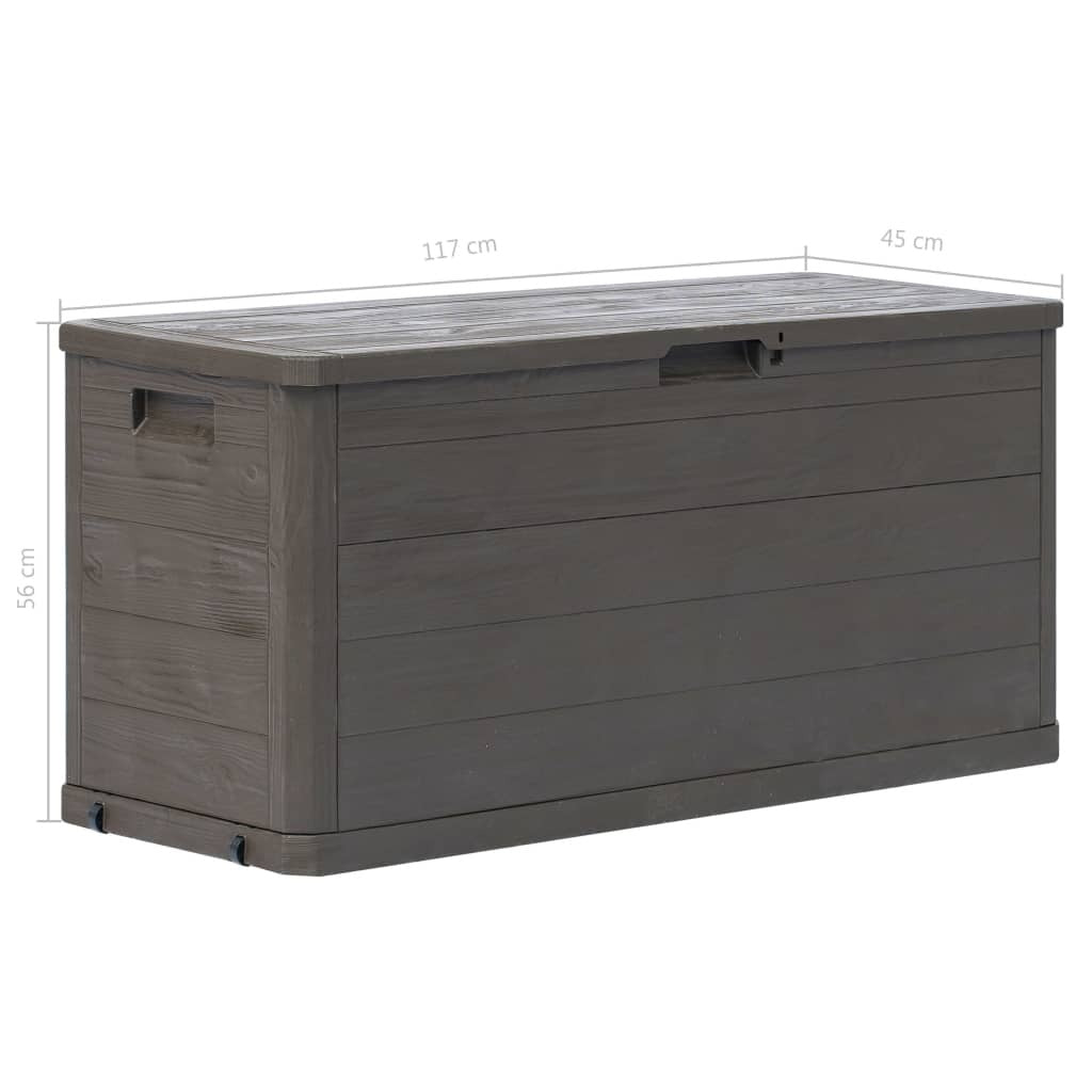 Garden Storage Box 280 L Brown