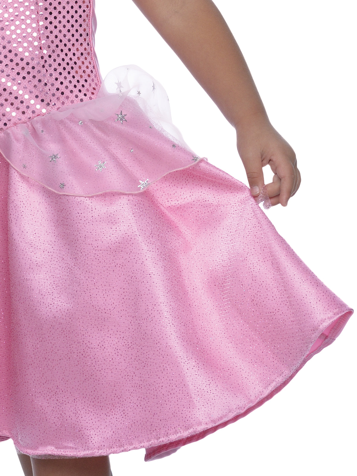 Glinda the Good Witch Kids Deluxe Costume with Pink Dress and Tiara