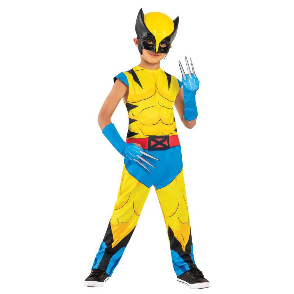 Wolverine X-Men ’97 Kids Costume with Claws, Mask and Muscles