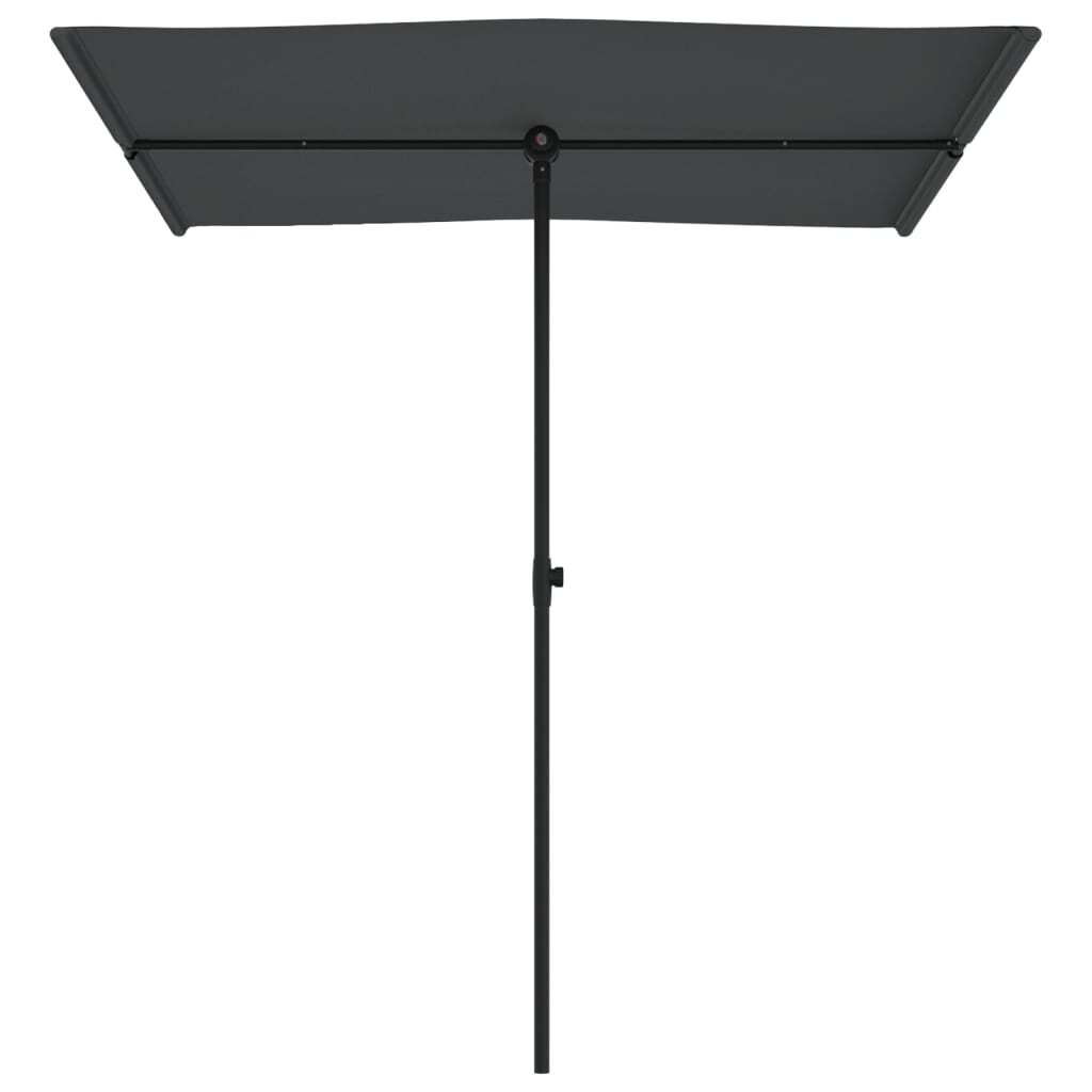 Garden Parasol Outdoor Umbrella Aluminium Pole 180 Rotate Anthracite 180cm