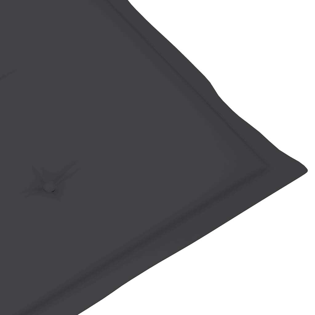 Lowback Chair Cushions Set of 4 Outdoor Oxford Fabric Anthracite Non-Slip