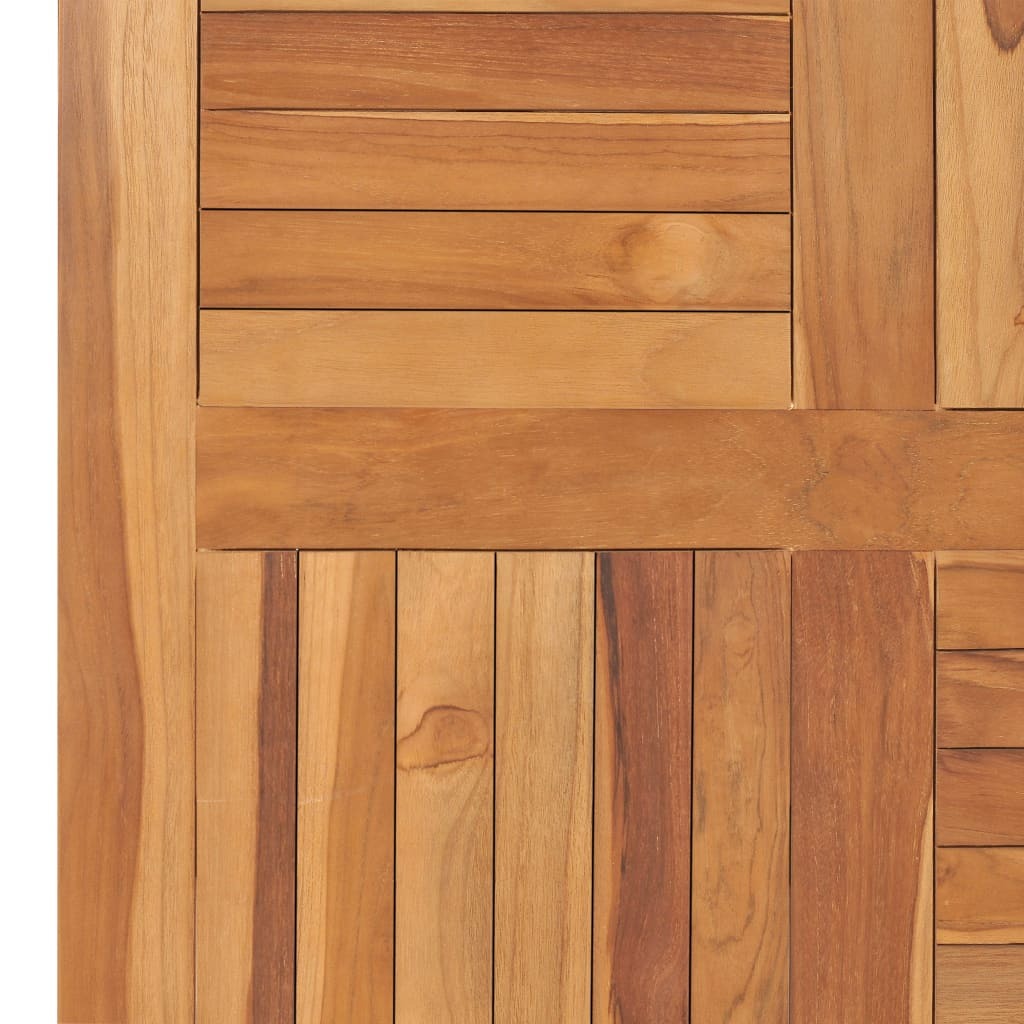 Solid Teak Wood Table Top 80x80x2.5cm Square Wooden Dining Garden Furniture