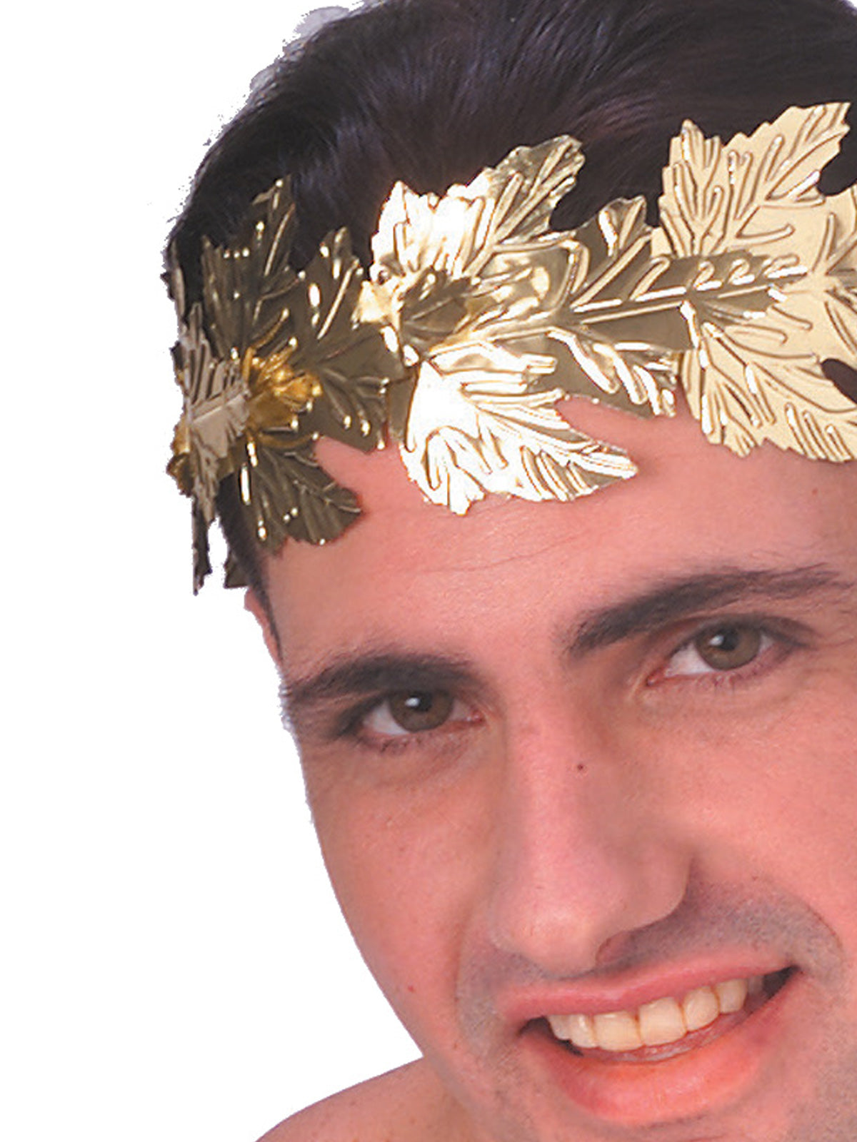 Roman Wreath Headpiece for Adults Julius Caesar Costume Accessory - Gold