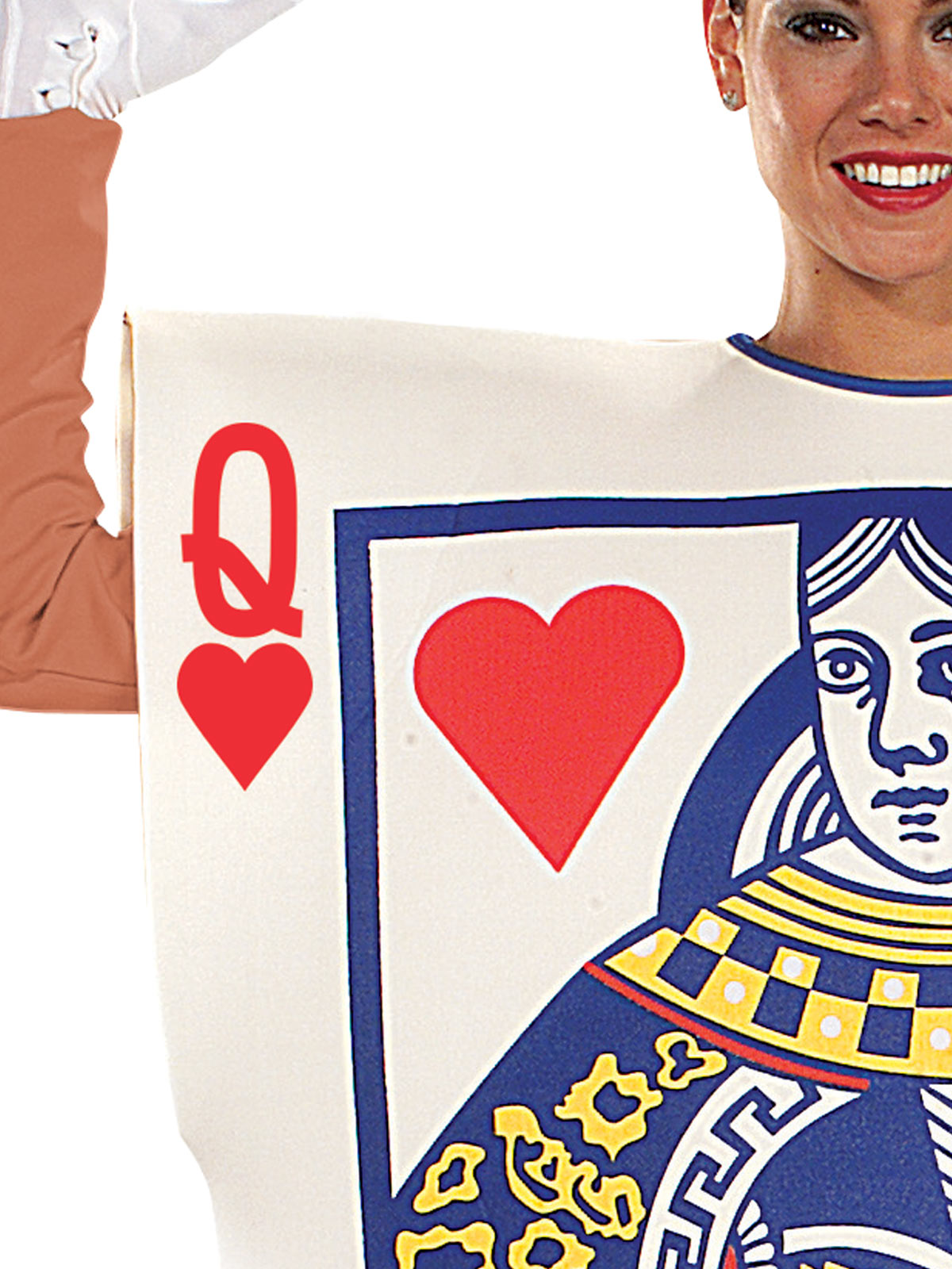 Queen of Hearts Costume Adult Playing Card Tunic for Alice Theme Party