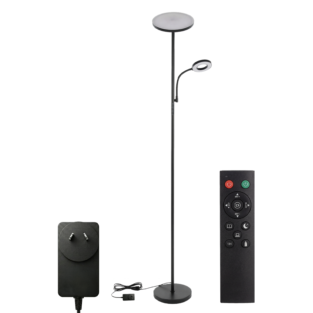 Emitto Modern Floor Lamp 2-in-1 Adjustable Reading Light Remote Control Timer-2061251865517101064