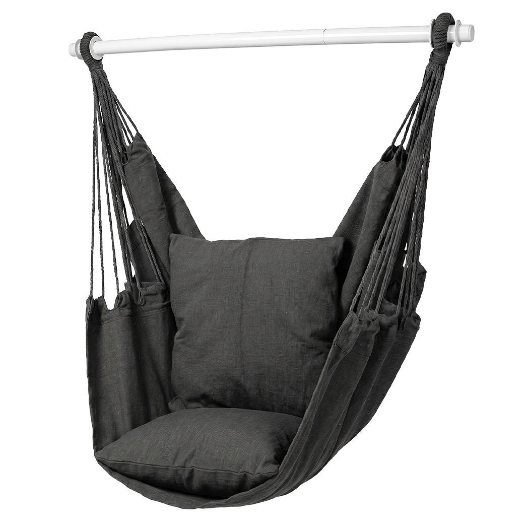 Mountview Garden Hammock Chair Hanging Swing Seat 2 Cushions Outdoor Camping-2061251872332845064