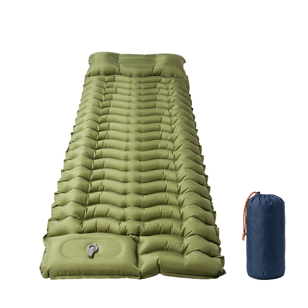 Mountview Camping Sleeping Pad Ultralight Inflatable Mattress Bed Pillow Hiking-2050059023172112392