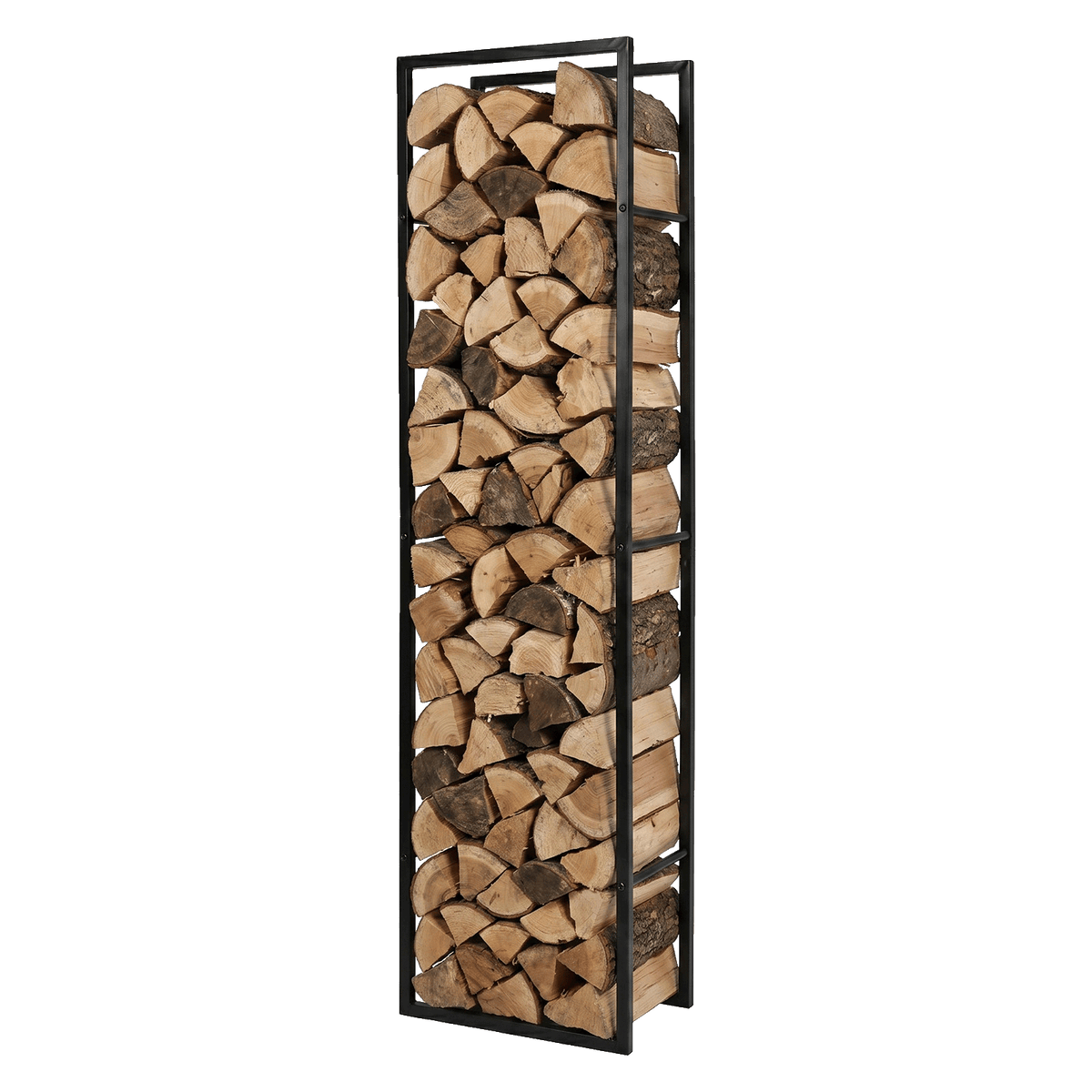 Levede Firewood Rack Steel Outdoor Storage Log Holder Fireplace 40 x 25 x 150cm-2072893555260657672