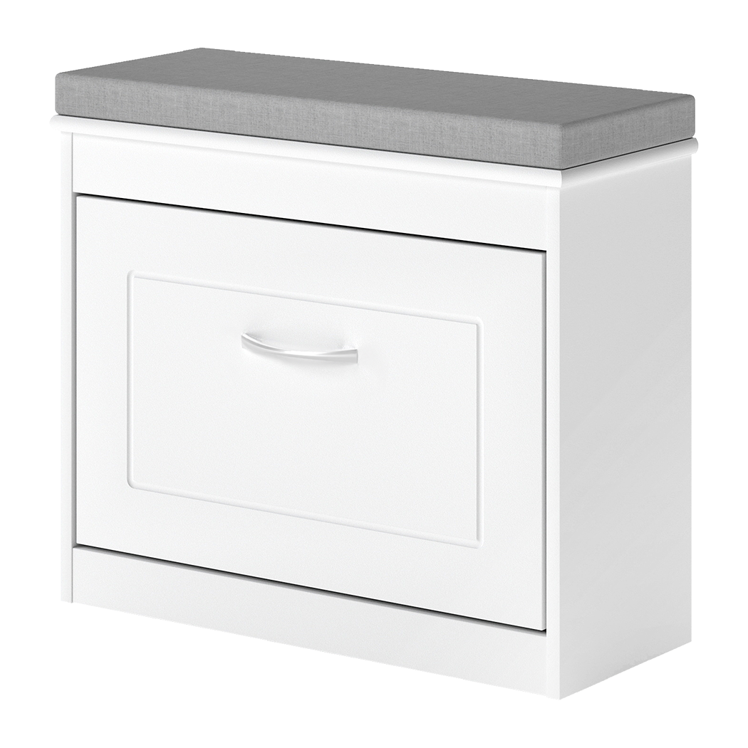 Levede 60cm Shoe Rack Storage Cabinet Bench Cosy Padded Seat Organiser Cupboard-2050056773980786696
