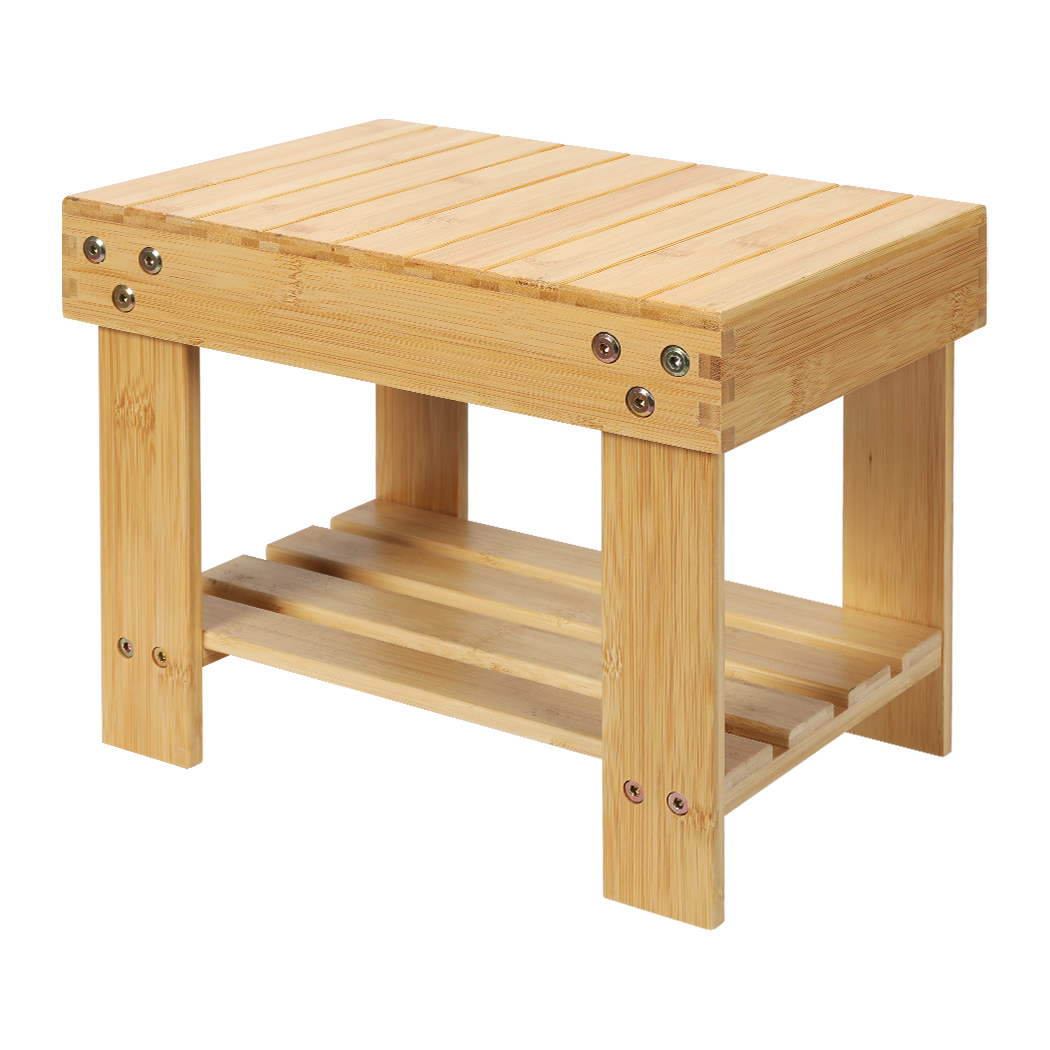 Levede Bamboo Step Stool Small Bedside Stool Non-Slip Footrest Storage Chair-2050056760038920200