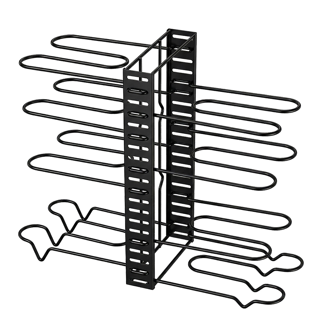 Toque Pot Rack Organizer 8 Tier Adjustable Pan Holder Kitchen Storage Shelves-2050059014796087304