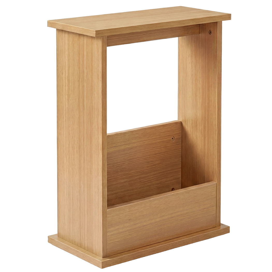 Levede Narrow Side Table Magazine Rack Slim End Bedside Storage Table Bedroom-2061251865689067528