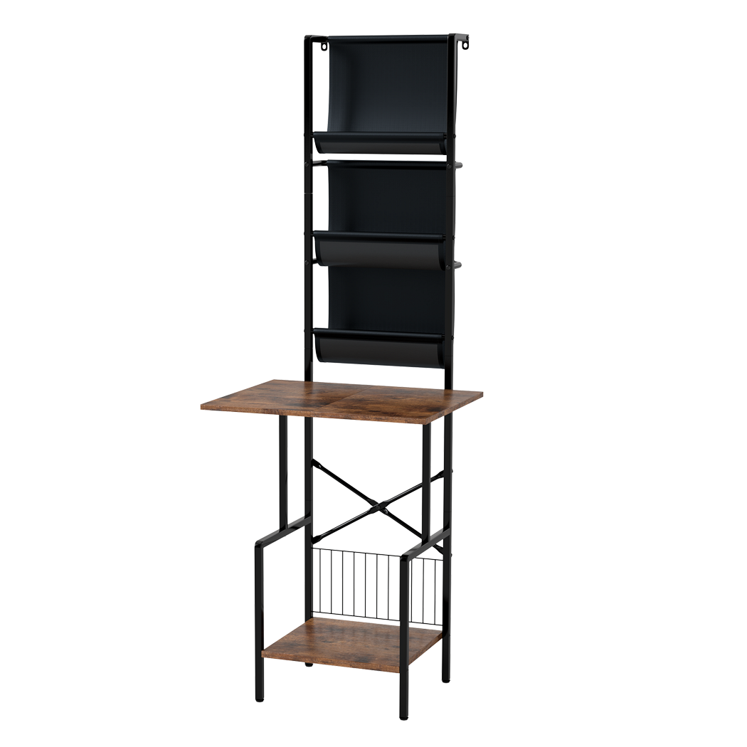 Levede Tall Record Player Stand Vinyl Storage Up to 200 Albums Turntable Rack-2050056774895144969