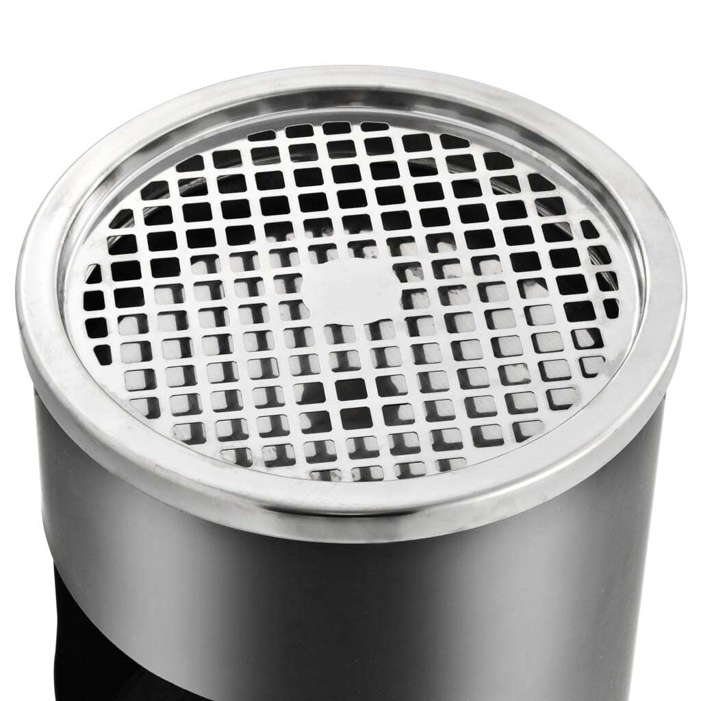 Ashtray Dustbin Bin Hotel 30L Steel Grey Outdoor Commercial Waste Bin Stand