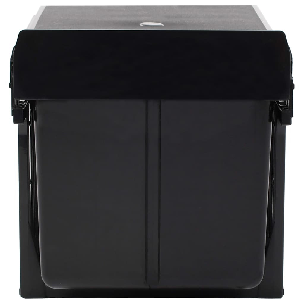 Kitchen Cupboard Pull Out Dustbin Soft Close 48L Triple Bin Recycling Waste