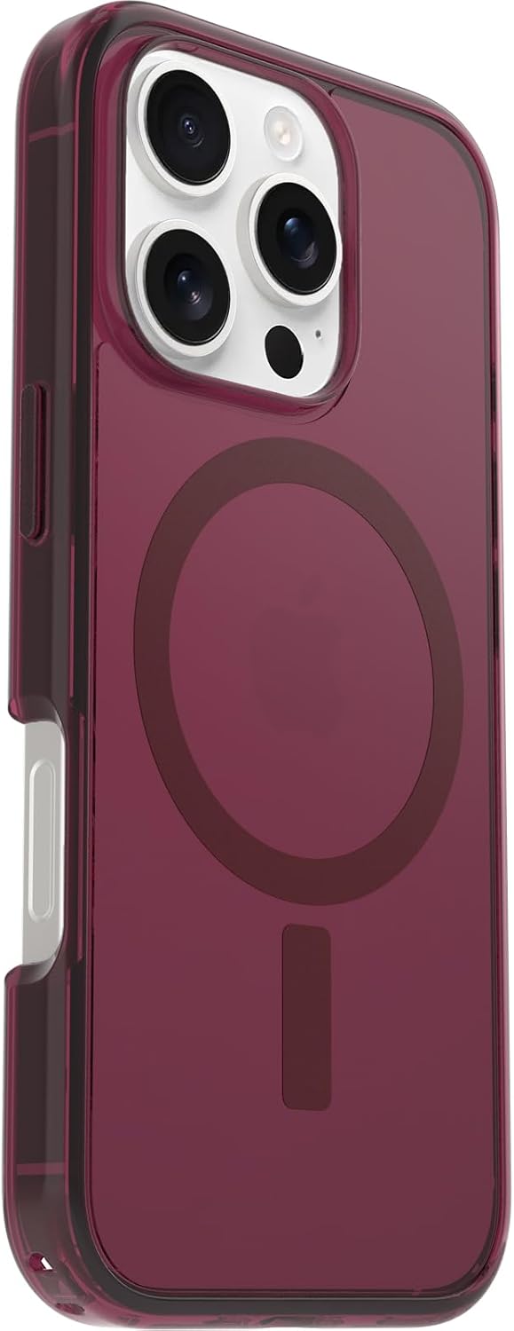 OtterBox Symmetry Series Clear MagSafe Case iPhone 16 Pro Shockproof Red