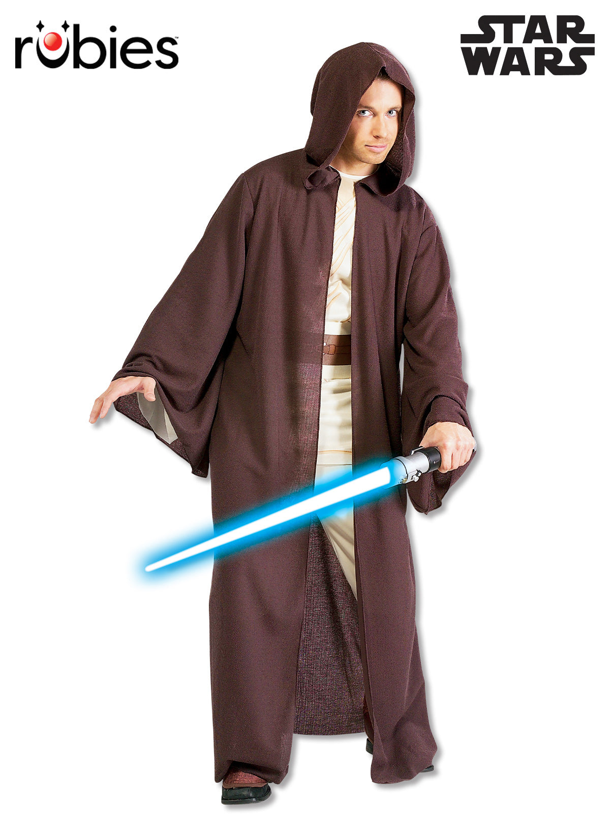 Jedi Master Brown Robe Costume with Hood