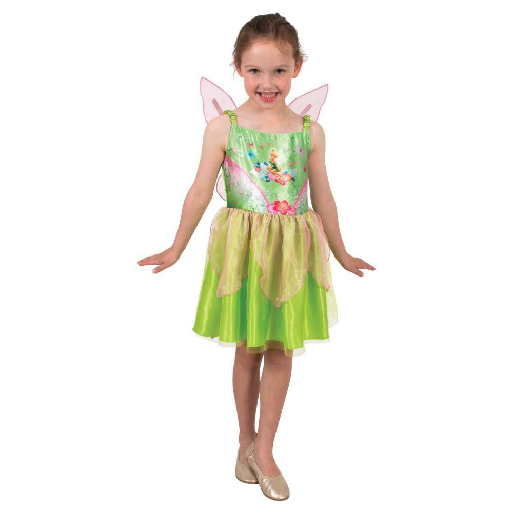 Tinker Bell Costume for Kids Disney Ballerina Dress with Tulle Skirt and Wings