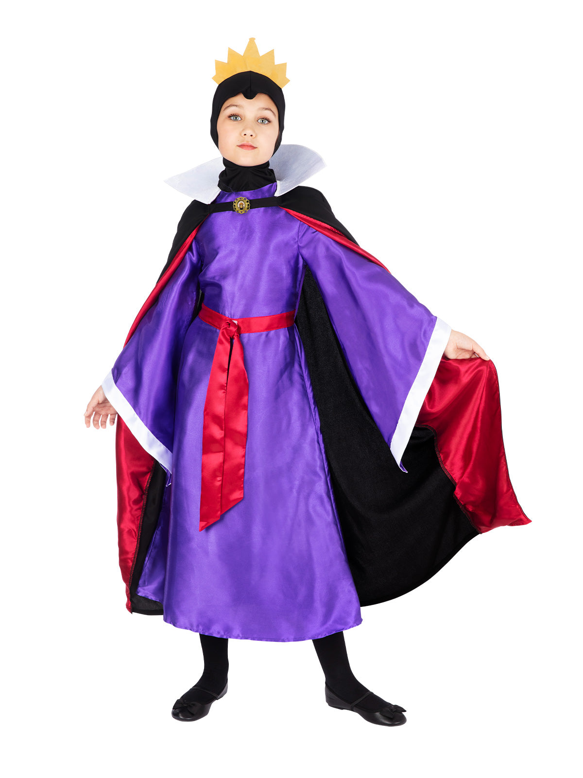 Disney Evil Queen Costume for Kids – Snow White Wicked Queen Dress Up Outfit Purple Colour