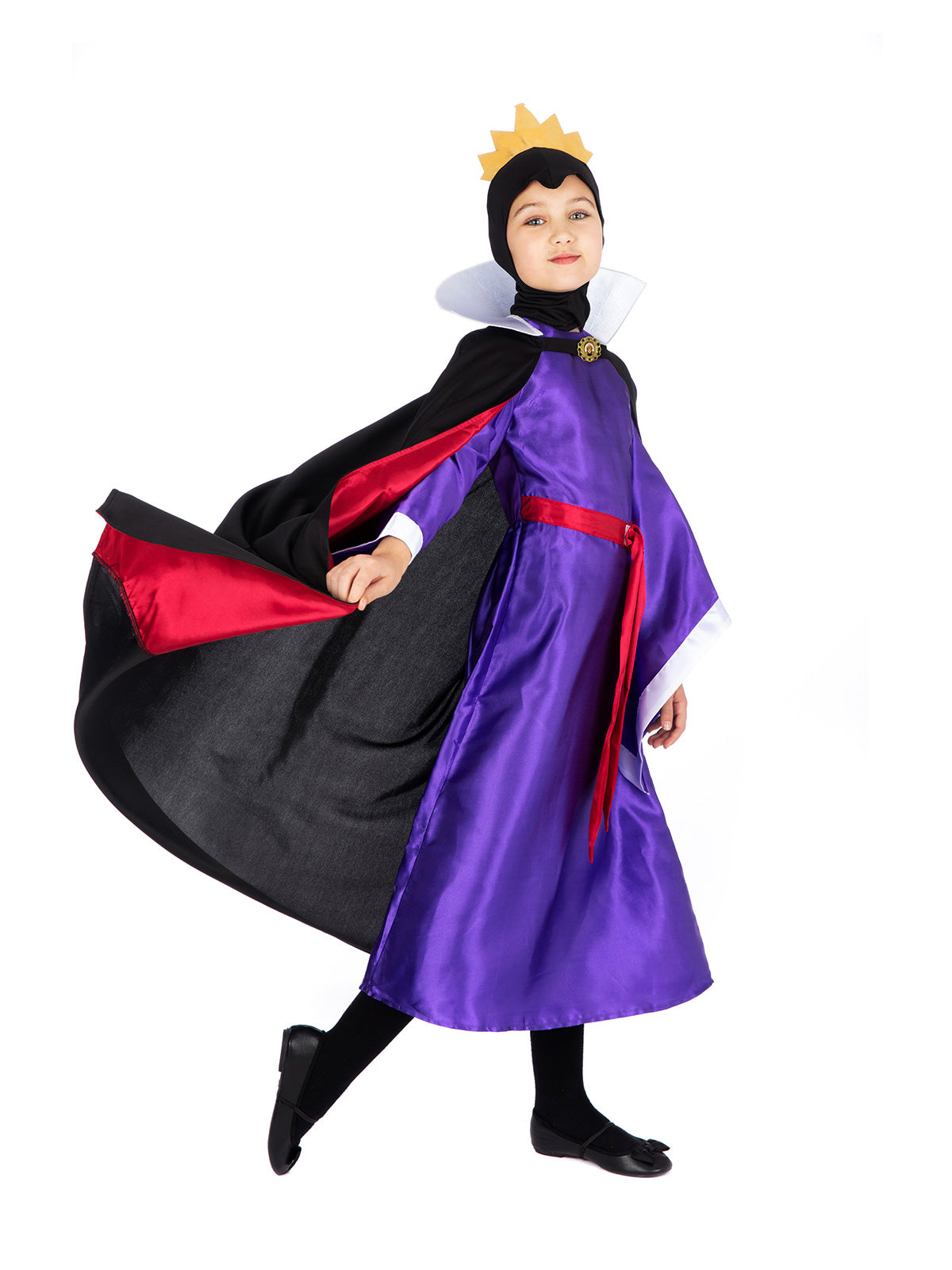 Disney Evil Queen Costume for Kids – Snow White Wicked Queen Dress Up Outfit Purple Colour