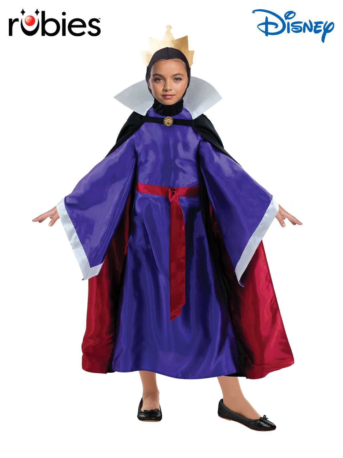 Disney Evil Queen Costume for Kids – Snow White Wicked Queen Dress Up Outfit Purple Colour