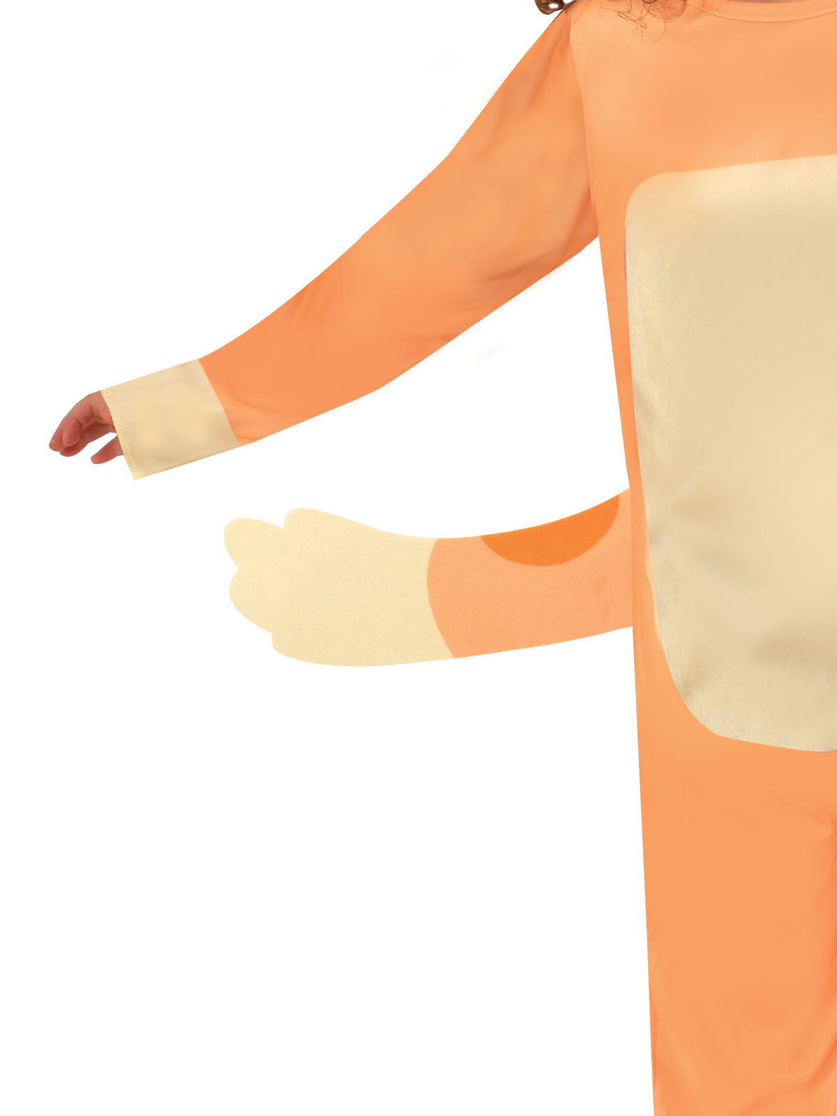 Bingo Costume for Kids Official Bluey Red Heeler Jumpsuit with Mask Orange Colour