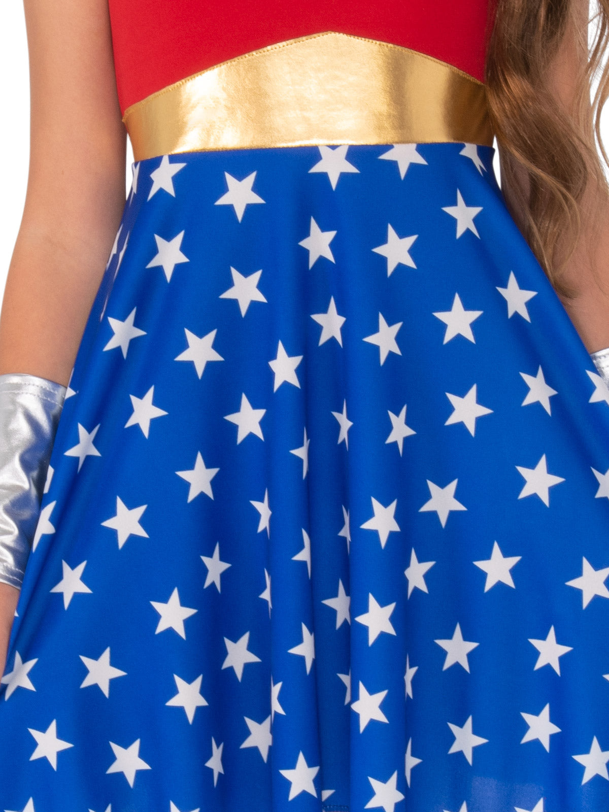 Wonder Woman Tutu Dress Costume for Kids with Tiara and Gauntlets