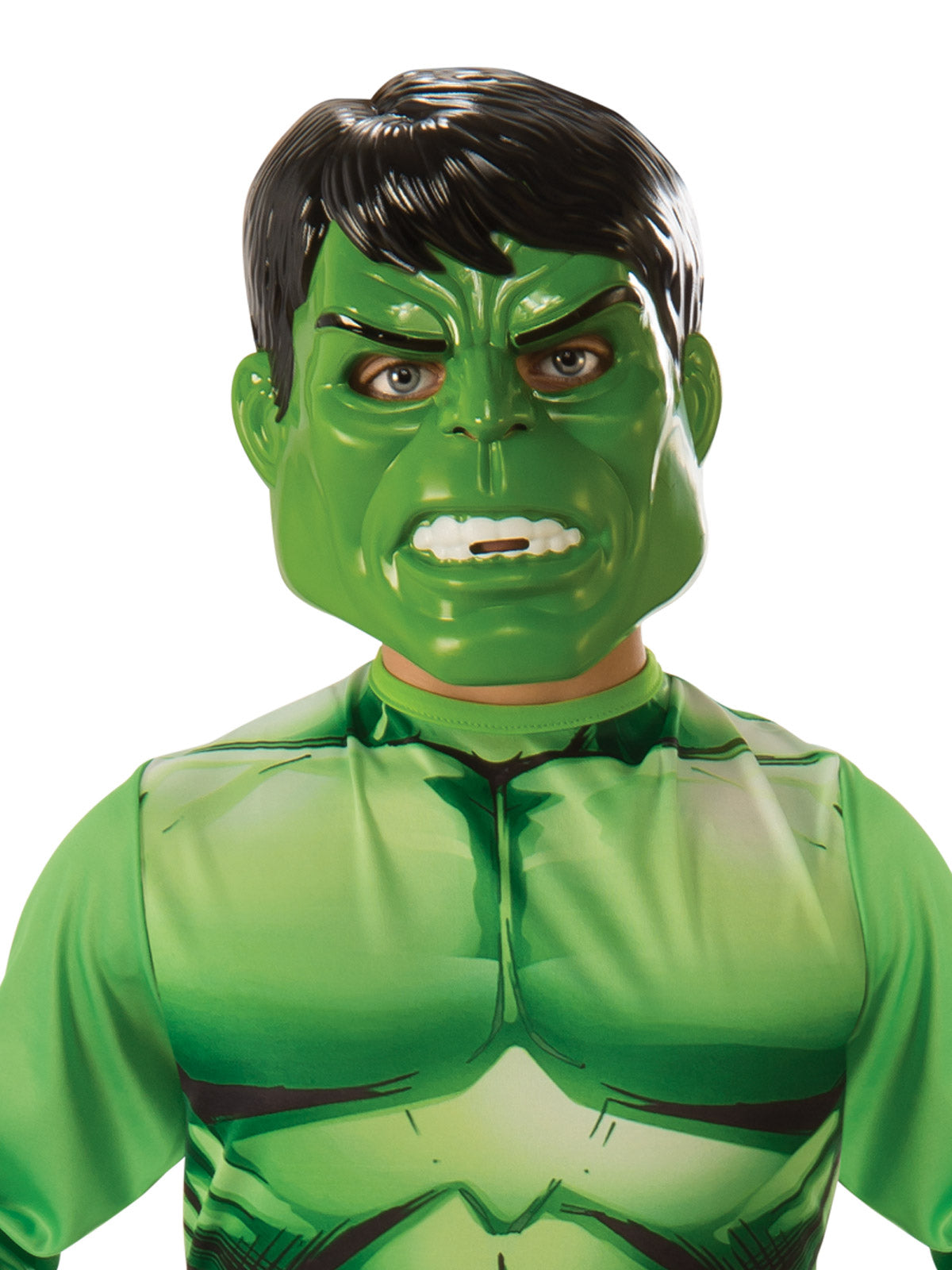 Kids Hulk Costume with Muscle Print Jumpsuit and Mask for Dress Up
